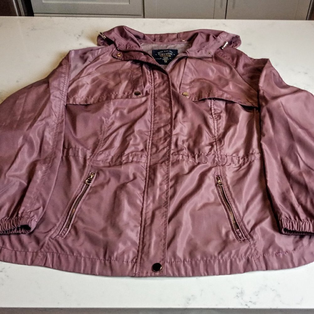 Cavalini Dusty Rose Hooded Windbreaker Jacket - Picture 4 of 7